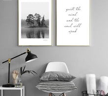 Load image into Gallery viewer, Scandinavian Landscape Canvas Poster Nordic Style Lake Boat Forest Nature Wall Art Print Painting Decoration Pictures Home Decor - SallyHomey Life's Beautiful