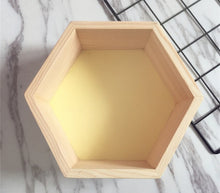 Load image into Gallery viewer, New Kids Baby Nordic Style Wooden Hexagon Storage Shelf Decorative For Kids Room Chamber Shelf Bookshelf Design