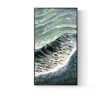 Load image into Gallery viewer, 100% Hand Painted Abstract Sea Waves Oil Painting On Canvas Wall Art Wall Adornment pictures Painting For Living Room Home Decor
