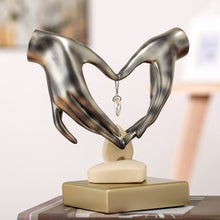 Load image into Gallery viewer, Hand Heart-Shaped Figurines Crystal Art Sculpture Handicrafts Resin Art&Craft Home Decoration Accessories Birthday Gift R798