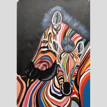 Load image into Gallery viewer, 100% Hand Painted Modern Zebra Head Oil Painting On Canvas Wall Art Frameless Picture Decoration For Living Room Home Decor Gift