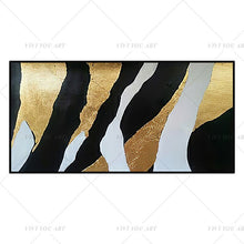 Load image into Gallery viewer, π₯ π₯ 100% Hand Painted Black Gray Shining Block Painting  Modern Art Picture For Living Room Modern Cuadros Canvas Art High Quality
