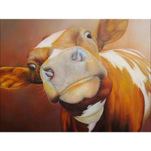 Load image into Gallery viewer, DIY 5D Diamond Painting Cow Cross Stitch Paintings Full Round Diamond Embroidery Farm Animal Mosaic Rhinestone Wall Sticker Gift - SallyHomey Life's Beautiful