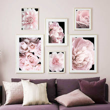 Load image into Gallery viewer, Pink Petal Dahlia Daisy Rose Nature Plant Nordic Posters And Prints Wall Art Canvas Painting Pictures For Home Design Bedroom - SallyHomey Life's Beautiful