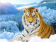Load image into Gallery viewer, 5D Diamond Painting Tiger Cross Stitch DIY Diamond Embroidery Mosaic Animal Patterns Rhinestone Kits Full Round Drill Home Decor - SallyHomey Life's Beautiful