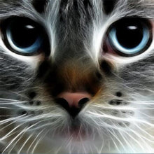 Load image into Gallery viewer, DIY 5D Diamond Painting Cat Face Animal Mosaic Diamond Embroidery Cross Stitch Full Round Rhinestone Art Wall Sticker Home Decor - SallyHomey Life's Beautiful