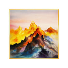 Load image into Gallery viewer, 100% Hand Painted Golden peaks Art Oil Painting On Canvas Wall Art Frameless Picture Decoration For Live Room Home Decor Gift
