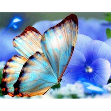 Load image into Gallery viewer, DIY 5D Diamond Painting Butterfly Flower Full Round Rhinestone Diamond Embroidery Animal Mosaic Cross Stitch Kits Decor Home