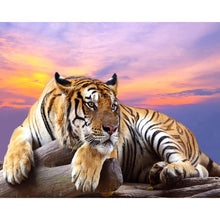 Load image into Gallery viewer, 5D Diamond Painting Tiger Full Round Drill Mosaic Diamond Embroidery Cross Stitch Animal rhinestones DIY Wall Sticker Decor Gift