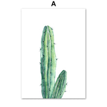 Load image into Gallery viewer, Monstera Cactus Leaves Tropical Plants Wall Art Canvas Painting Nordic Posters And Prints Wall Pictures For Living Room Decor - SallyHomey Life's Beautiful