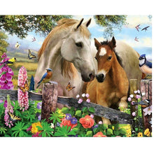 Load image into Gallery viewer, DIY 5D Diamond Painting Farm Animal Full Round Diamond Embroidery Cat Pig Horse Cross Stitch Rhinestone Kits Mosaic Home Decor - SallyHomey Life's Beautiful