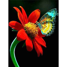 Load image into Gallery viewer, DIY 5D Diamond Painting Flower Butterfly Diamond Embroidery Animal Cross Stitch Full Round Drill Rhinestone Decor Home Art Wall