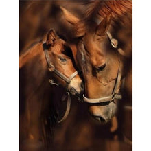 Load image into Gallery viewer, 5D Diamond Painting Cross Stitch DIY Horse Animal Rhinestone Diamond Embroidery Full Round Drill Home Decor Gift - SallyHomey Life's Beautiful