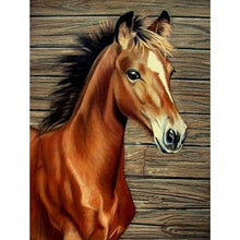 Load image into Gallery viewer, 5D Diamond Painting Horse Animal Mosaic Diamond Embroidery Full Round Drill Cross Stitch DIY Rhinestones Home Decor - SallyHomey Life's Beautiful