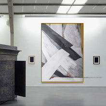 Load image into Gallery viewer, Oil painting canvas black and white lienzos cuadros decorativos pictures abstract moderne painting canvas custom artwork large - SallyHomey Life's Beautiful