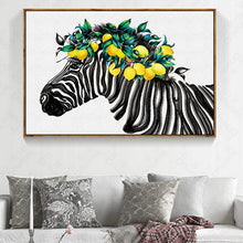 Load image into Gallery viewer, 100% Hand Painted Abstract Zebra Art Oil Painting On Canvas Wall Art Frameless Picture Decoration For Live Room Home Decor Gift