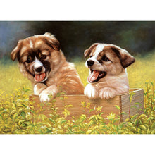 Load image into Gallery viewer, 5D DIY Diamond Painting Dog Diamond Embroidery Animal Mosaic Full Round Drill Cross Stitch Kits Rhinestone Picture Handmade Gift