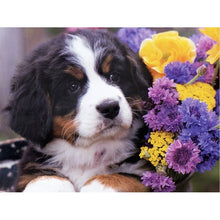Load image into Gallery viewer, DIY 5D Diamond Painting Bernese Mountain Dog Cross Stitch Patterns Animal Mosaic Embroidery Puppy Kit Full Round Rhinestone Gift - SallyHomey Life's Beautiful