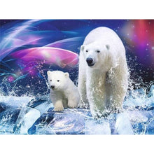 Load image into Gallery viewer, DIY 5D Diamond Painting Polar Bear Full Round Drill Diamond Embroidery Cross Stitch Mosaic Animal Picture Rhinestone Home Decor - SallyHomey Life's Beautiful