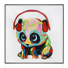 Load image into Gallery viewer, 100% Hand Painted Cartoon Baby Panda Oil Painting On Canvas Wall Art Frameless Picture Decoration For Live Room Home Decor Gift