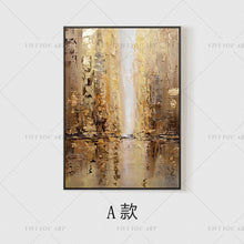 Load image into Gallery viewer, 100% Hand Painted  Fall View Brown Abstract Painting  Modern Art Picture For Living Room Modern Cuadros Canvas Art High Quality