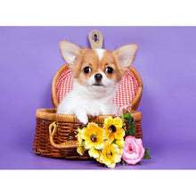 Load image into Gallery viewer, DIY 5D Diamond Painting dog Animal Cross Stitch Diamond Embroidery full round drill Rhinestones art Wall Sticker home decor