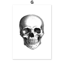 Load image into Gallery viewer, Black And White Brain Heart Skull kidney Anatomy Wall Art Canvas Painting Nordic Posters And Prints Wall Pictures Office Decor - SallyHomey Life's Beautiful