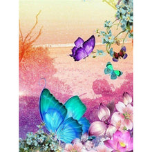 Load image into Gallery viewer, DIY 5D Diamond Painting Butterfly Animal Mosaic Full Round Rhinestone Diamond Embroidery Flowers Cross Stitch Kits Home Decor - SallyHomey Life's Beautiful