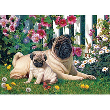Load image into Gallery viewer, DIY 5D Diamond Painting dog Animal Cross Stitch Diamond Embroidery full round drill Rhinestones art Wall Sticker home decor