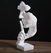 Load image into Gallery viewer, Silence Is A Gold Figure Abstract Crafts Ornaments Living Room Tv Cabinet Wine Cabinet Home Resin Crafts Home Decoration