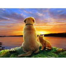 Load image into Gallery viewer, DIY 5D Diamond Painting Farm Animal Cat Diamond Embroidery Mosaic Rhinestone Full Round Drill Cross Stitch Kits Decor Home