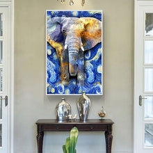 Load image into Gallery viewer, 100% Hand Painted Abstract Stars Elephant Painting On Canvas Wall Art Frameless Picture Decoration For Live Room Home Decor Gift