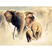 Load image into Gallery viewer, DIY 5D Diamond Painting Elephant Animal Diamond Embroidery Cross Stitch Kits Full Round Drill Mosaic Rhinestones Home Decor Gift