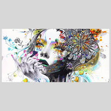 Load image into Gallery viewer, 100% Hand Painted Abstract Girl Flower Art Oil Painting On Canvas Wall Art Frameless Picture Decoration For Live Room Home Decor