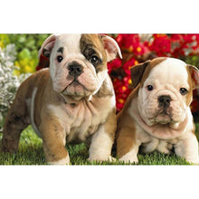 Load image into Gallery viewer, DIY 5D Diamond Painting Dog  Animal  Diamond Embroidery Cross Stitch Full Round Drill Mosaic Rhinestones Home Decor - SallyHomey Life's Beautiful