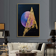 Load image into Gallery viewer,   100% Hand Painted Black Sun White Sea Abstract Painting  Modern Art Picture Living Room Modern Cuadros Canvas High Quality