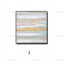 Load image into Gallery viewer, π₯ π₯ 100% Hand Painted White Golden Sky Abstract Painting  Modern Art Picture For Living Room Modern Cuadros Canvas Art High Quality