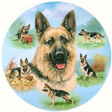 Load image into Gallery viewer, Full Round Drill 5D DIY Diamond Painting Dog Flower Diamond Embroidery Cross Stitch Mosaic Landscape Rhinestones Decor Gift