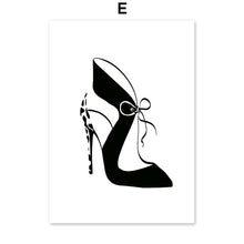 Load image into Gallery viewer, Fashion Sexy Girl High Heels Black White Wall Art Canvas Painting Nordic Posters And Prints Wall Pictures For Living Room Decor - SallyHomey Life's Beautiful