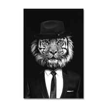 Load image into Gallery viewer, Modern Animal Canvas Art Wall Painting Print on Canvas Classy Tiger And lion Scandinavia Picture for Living Room Home Decoration - SallyHomey Life's Beautiful