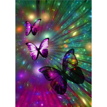 Load image into Gallery viewer, DIY 5D Diamond Painting Flower Butterfly Diamond Embroidery Animal Cross Stitch Full Round Drill Rhinestone Decor Home Art Wall