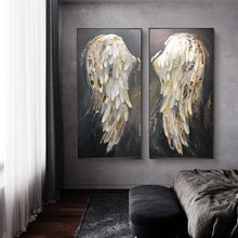 Load image into Gallery viewer, 100% Hand Painted Abstract Wings Art Oil Painting On Canvas Wall Art Frameless Picture Decoration For Live Room Home Decor Gift