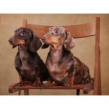 Load image into Gallery viewer, DIY 5D Diamond Painting Dog Animal Diamond Embroidery Cross Stitch Kit Dachshund Mosaic Full Round Drill Rhinestone Home Decor - SallyHomey Life's Beautiful