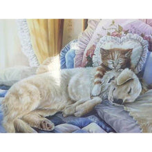 Load image into Gallery viewer, DIY 5D Diamond Painting Dog Diamond Embroidery Farm Animal Cross Stitch Kit Full Round Drill Mosaic Wall Sticker Gift