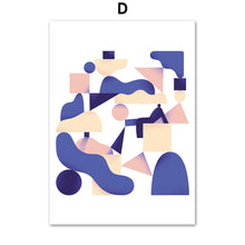 Load image into Gallery viewer, Fashion Girl Mountain Abstract Modern Art Wall Art Canvas Painting Nordic Posters And Prints Wall Pictures For Living Room Decor - SallyHomey Life's Beautiful
