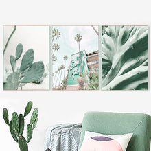 Load image into Gallery viewer, Cactus Lotus Leaf Tree ABstract Painting Wall Art Canvas Painting Nordic Posters And Prints Wall Pictures For Living Room Decor - SallyHomey Life's Beautiful