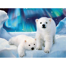 Load image into Gallery viewer, DIY 5D Diamond Painting Polar Bear Full Round Drill Diamond Embroidery Cross Stitch Mosaic Animal Picture Rhinestone Home Decor - SallyHomey Life's Beautiful