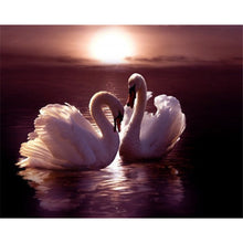 Load image into Gallery viewer, DIY 5D Diamond Painting Swan Landscape Full Round Diamond Embroidery Animal Mosaic Rhinestones Cross Stitch Picture Home Decor - SallyHomey Life's Beautiful
