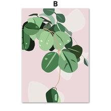 Load image into Gallery viewer, Green Radish Plant Grass Scandinavian Wall Art Print Canvas Painting Nordic Posters And Prints Wall Pictures For Living Room - SallyHomey Life's Beautiful