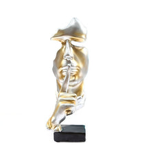 Load image into Gallery viewer, Silence Is A Gold Figure Abstract Crafts Ornaments Living Room Tv Cabinet Wine Cabinet Home Resin Crafts Home Decoration